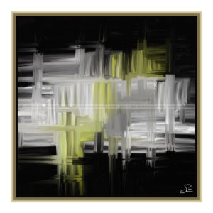 Moonlight : 50 x 50 cm – Grafisk kunst på lærred af Søren Grooss – Årstal : 2011