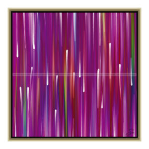 Purple rain : 50 x 50 cm – Grafisk kunst på lærred af Søren Grooss – Årstal : 2013