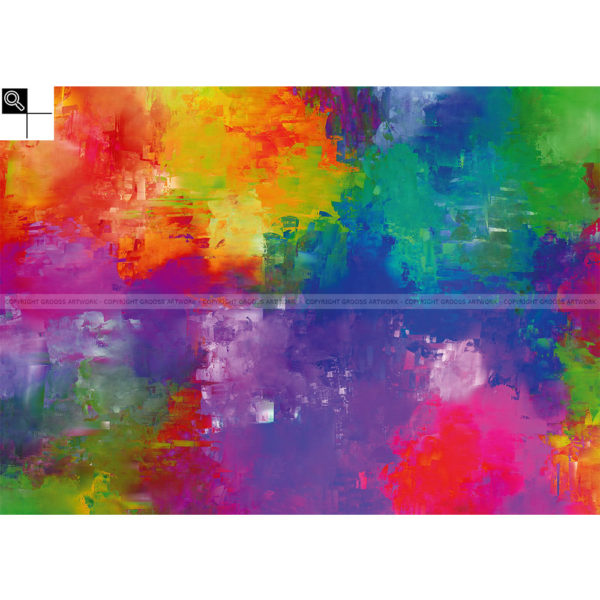 Exploded color cartridges : 70 x 50 cm – Grafisk kunst på lærred af Søren Grooss – Årstal : 2013