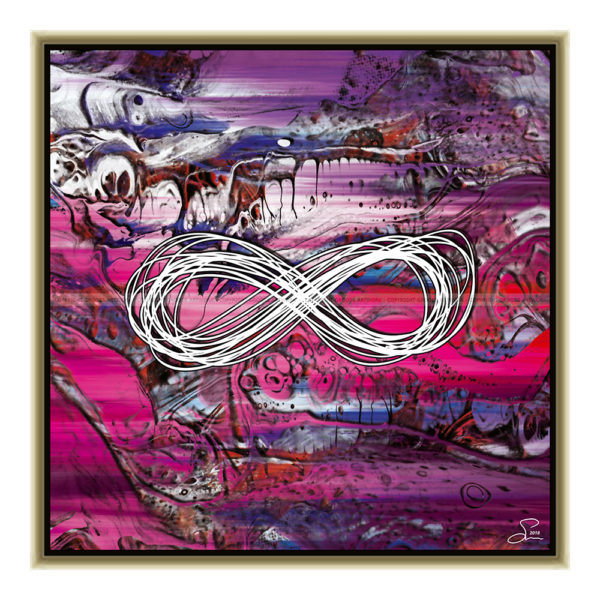 Infinity : 50 x 50 cm – Grafisk kunst på lærred af Søren Grooss – Årstal : 2018